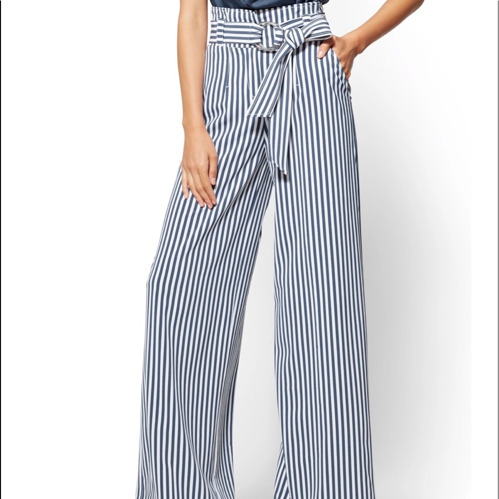 BluWide Leg PaperBag Palazzo Pants | 16 Tall